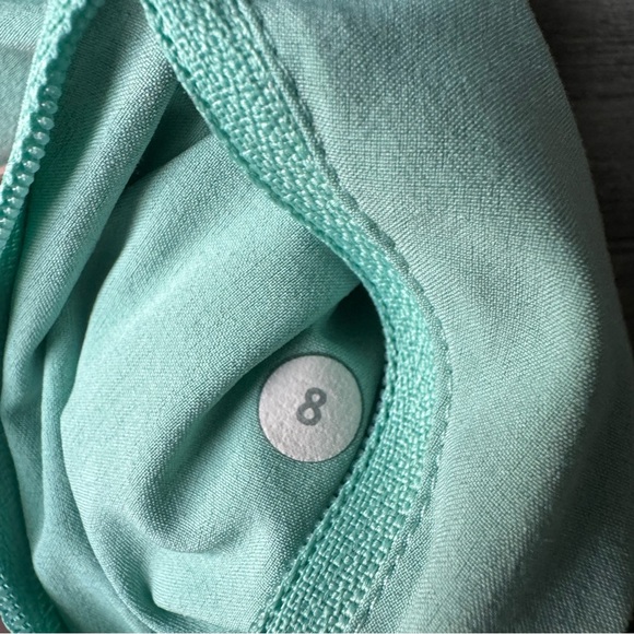 Lululemon Tracker Low Rise Mint Green Blue Running Shorts 8 - Picture 4 of 9